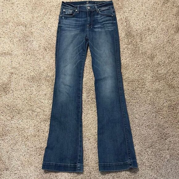 7 For All Mankind Slim Trouser Jeans Size 26 - Picture 2 of 11